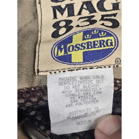 Vintage MOSSBERG Ulti-Mag 835‎ Camo HUNTINGFull Overalls Mens Size MEDIUM